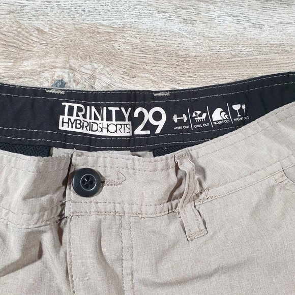 Trinity Mens Large Shorts Hybrid 29" Waist Work Out Board Surf Athletic Beach - Picture 5 of 8